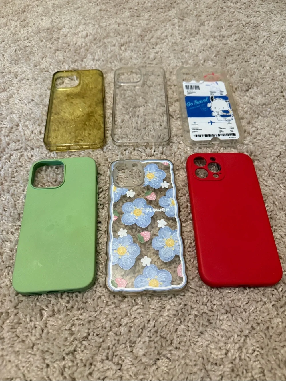 iPhone 13 Pro Max case lot with 1 tempered glass screen protector